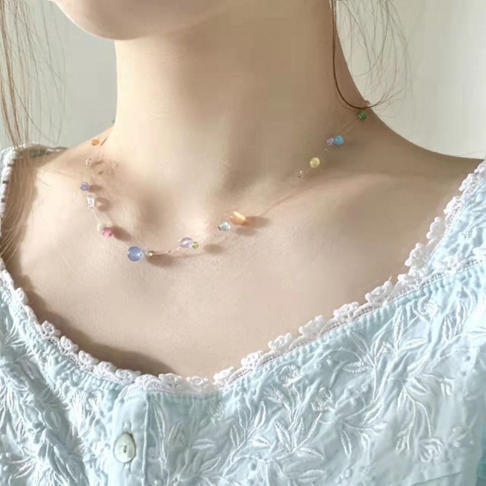 Korean Girl Lifestyle - Sweet Alloy Korean Style Necklace Resin