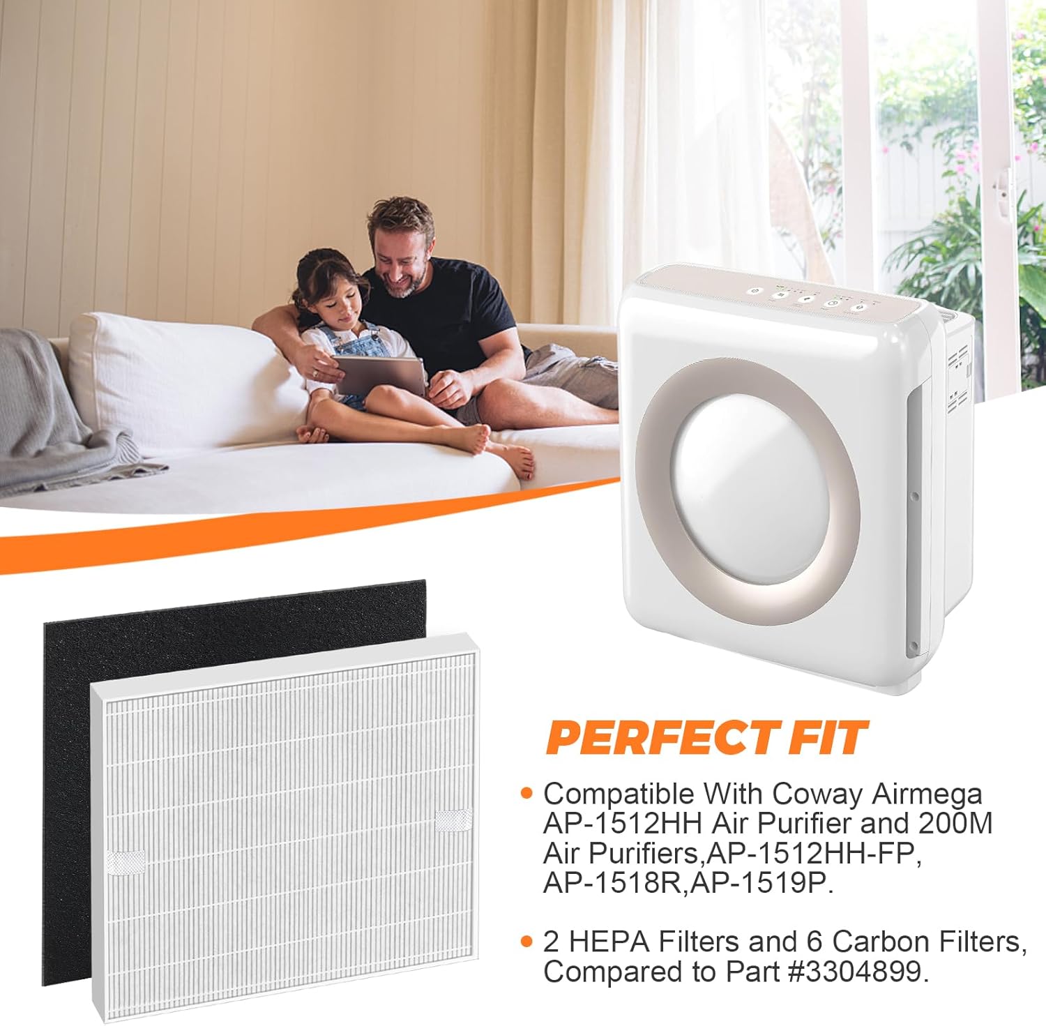 2 Pack AP-1512HH Replacement F - Coway Air Purifier Ap-1512Hh 评论和价格