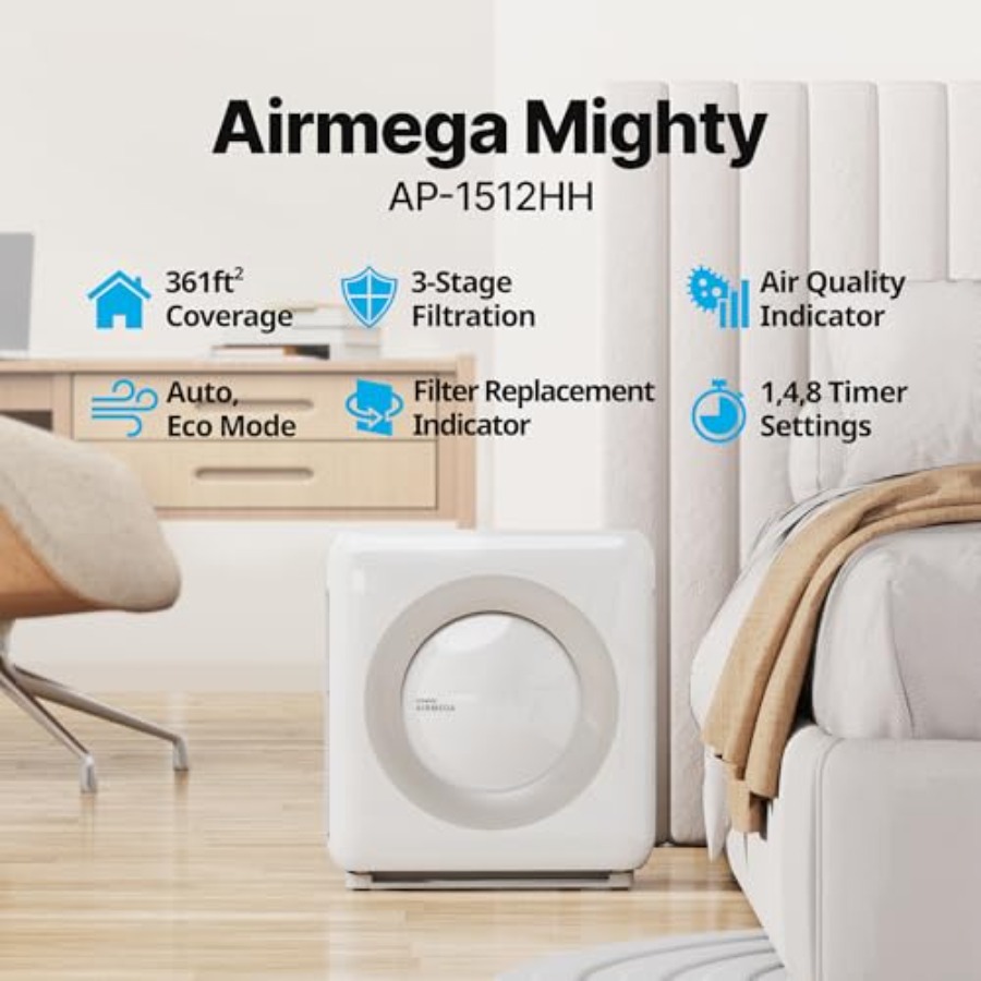 Coway Airmega AP-1512HH W True - Coway Air Purifier Ap-1512Hh 评论和价格