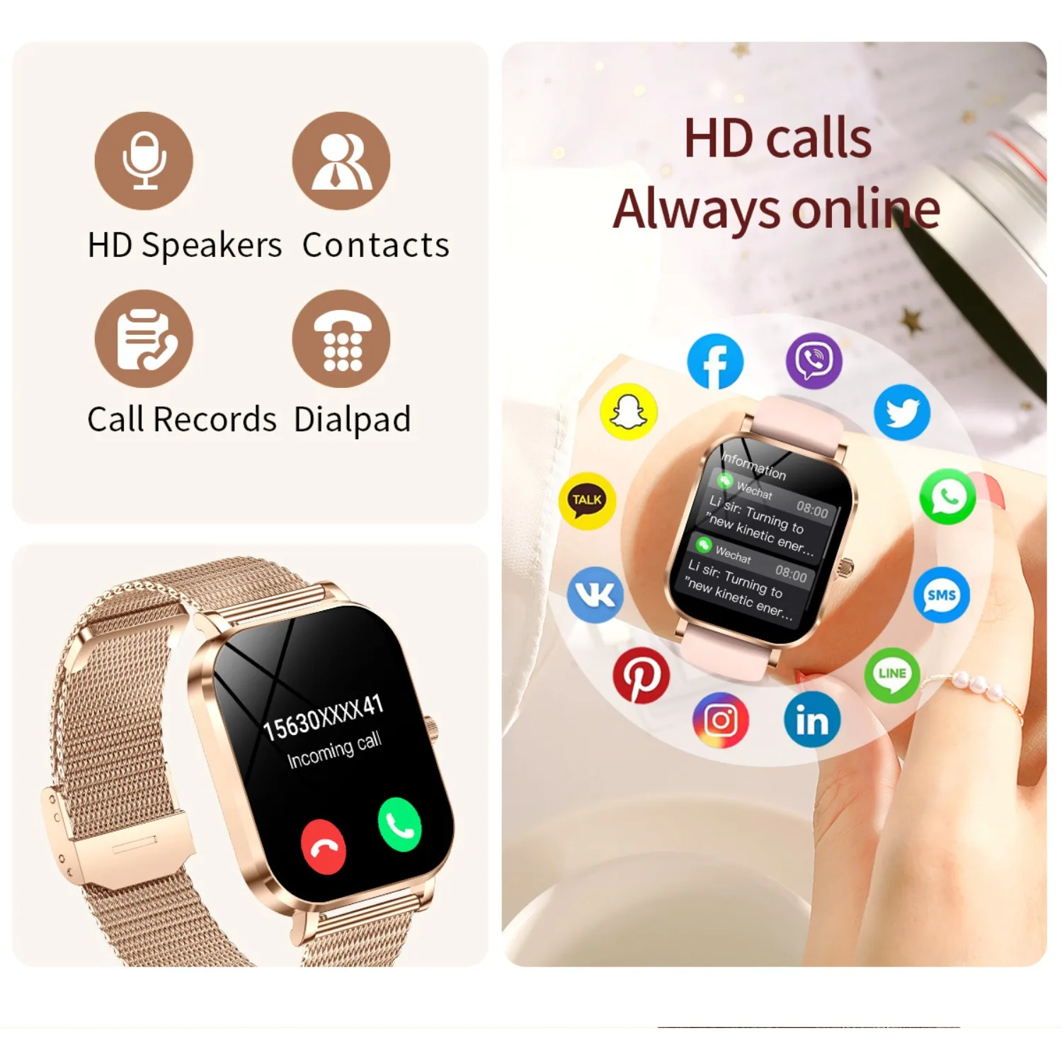 ApexTPUltra Thin Smart Watch F - Korean Women Lifestyle 评论和价格