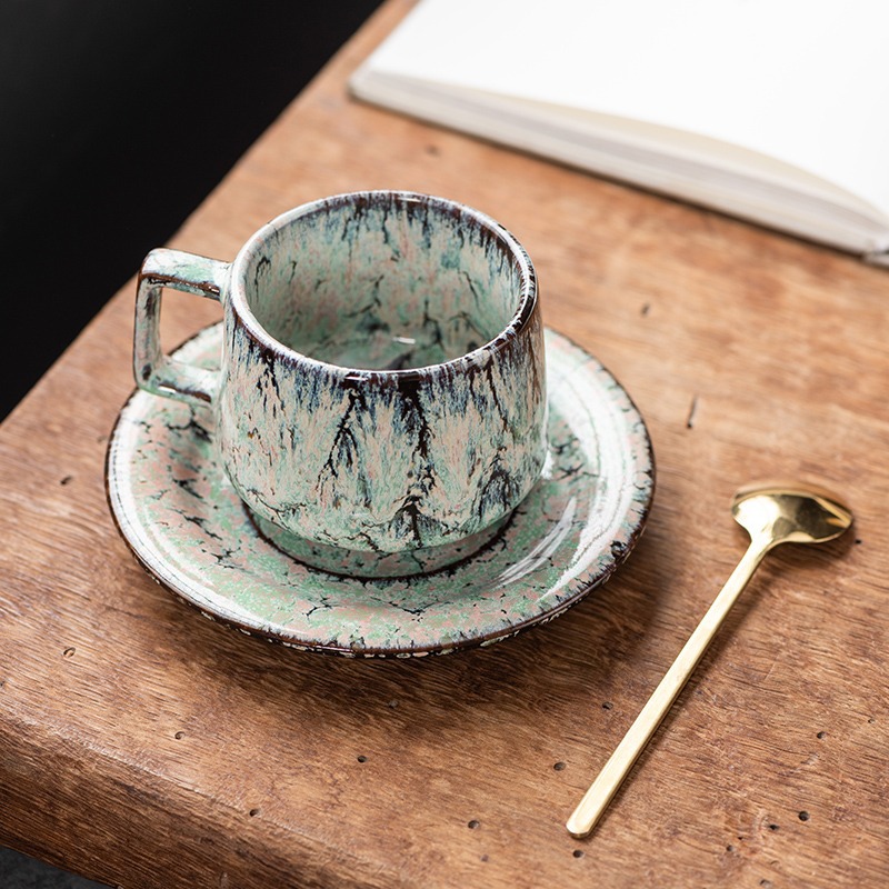Japanese Mug Ceramic Cup Retro - Celadon Ceramic Cup 评论和价格