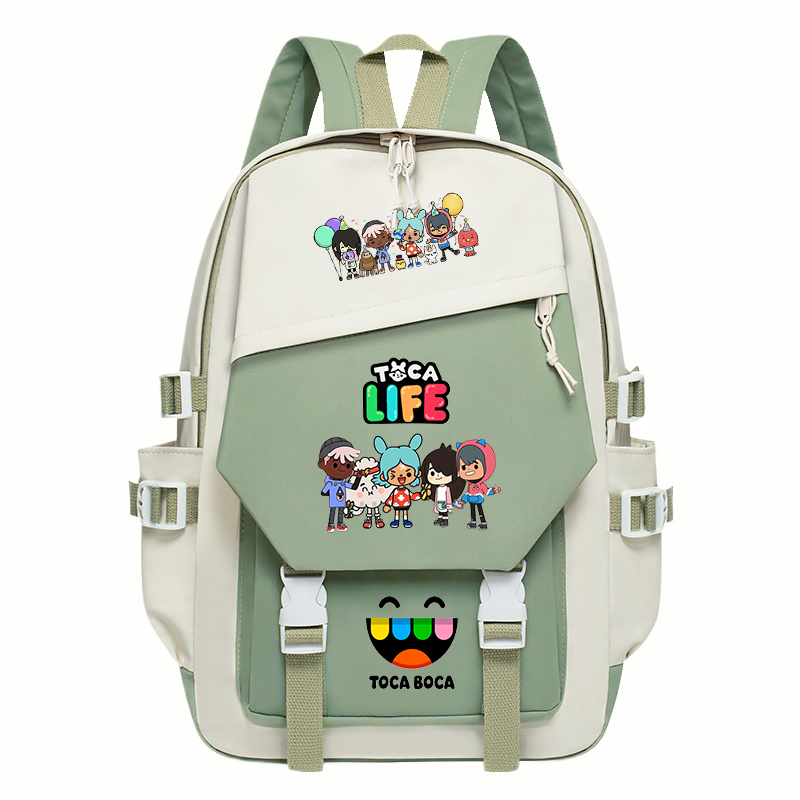 Toca Life World Print Backpack - Korean Women Lifestyle 评论和价格