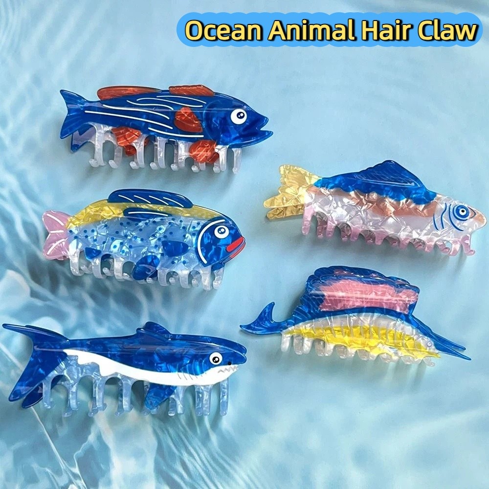 Hairpin Ocean Animal Hair Claw - Korean Women Lifestyle 评论和价格