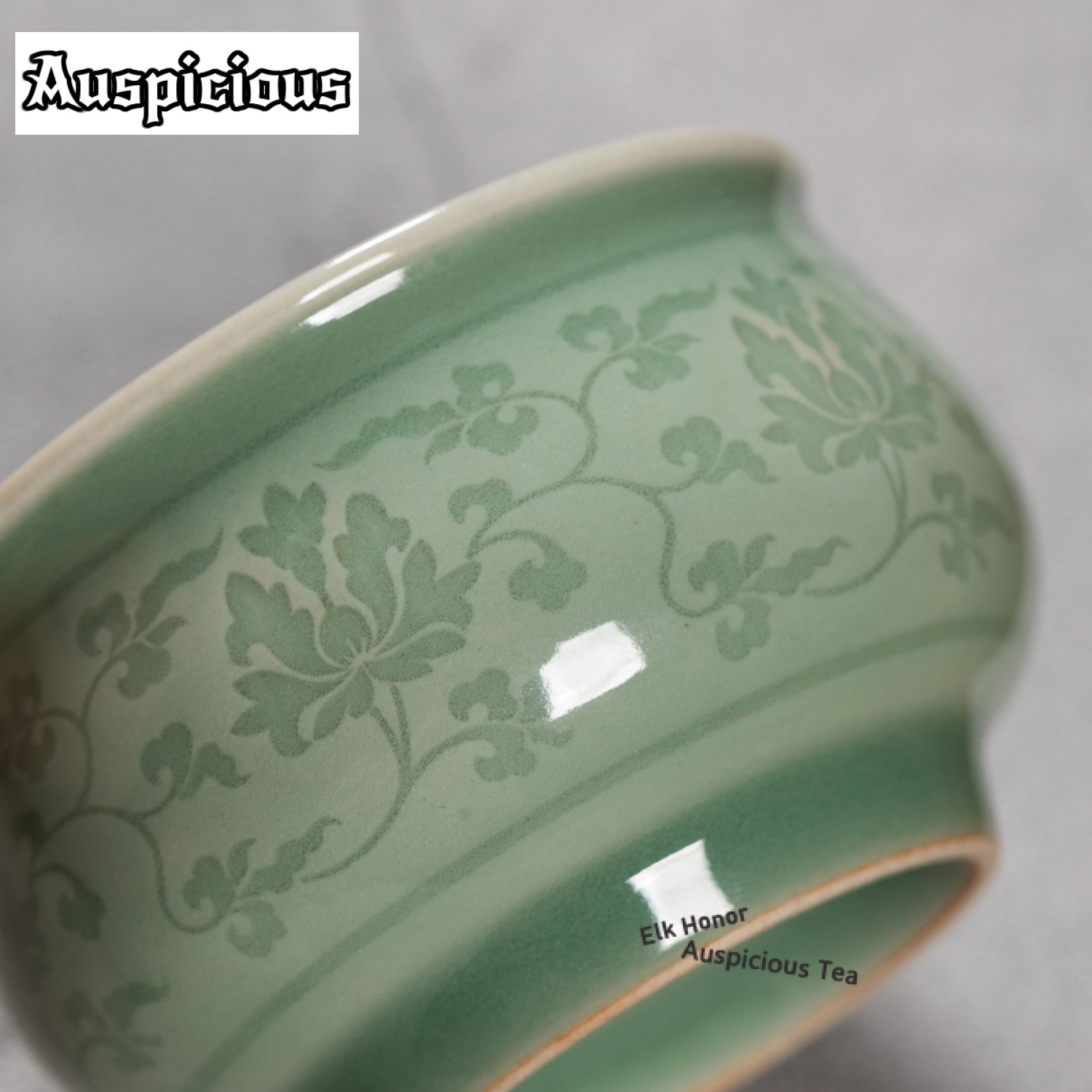 108ml Handmade Twining Lotus C - Celadon Ceramic Cup 评论和价格