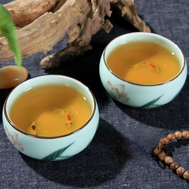 Tea Cup Ceramic  1PC Celadon H - Celadon Ceramic Cup 评论和价格